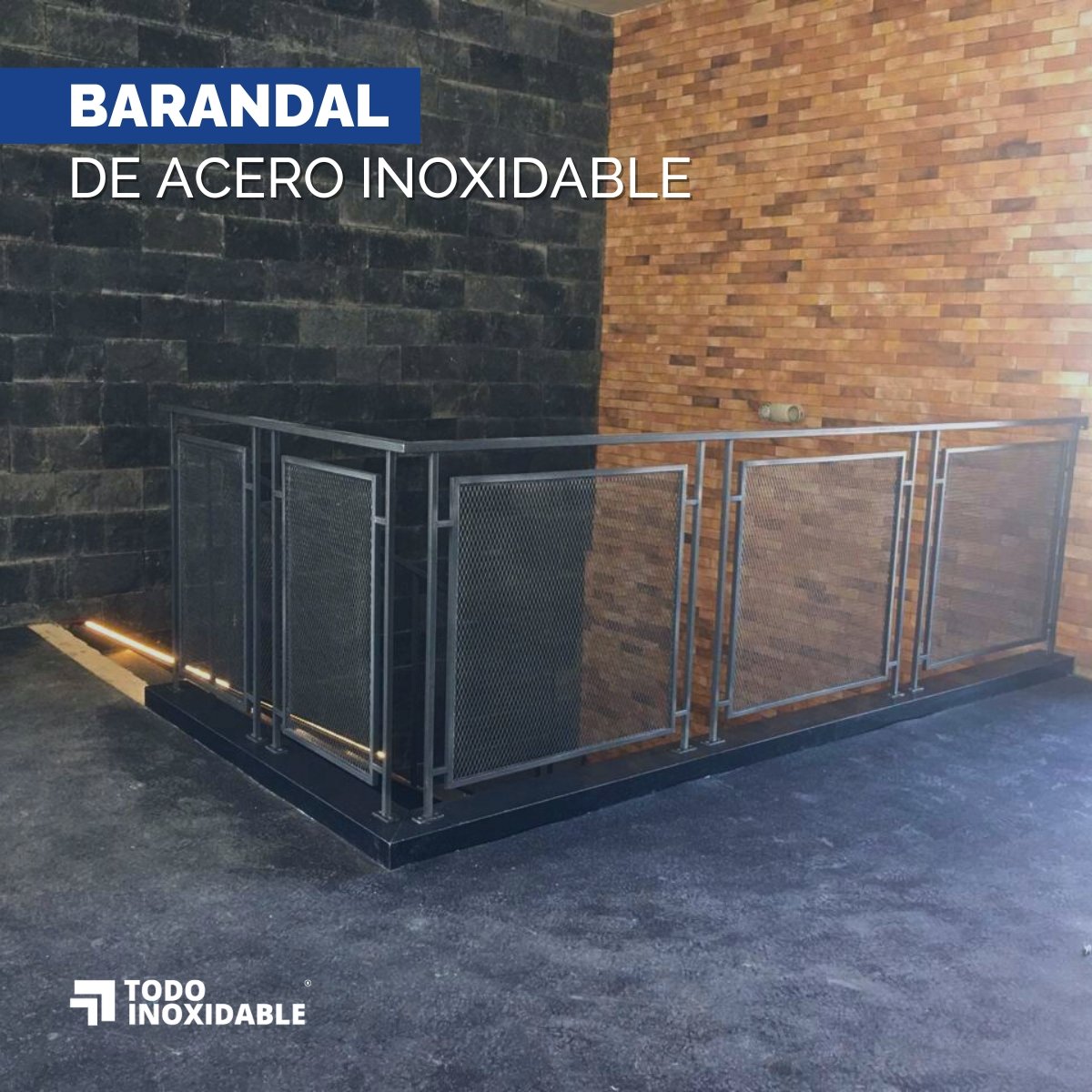 Barandal de acero inoxidable